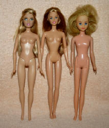 2006 'hobbit' (Fashion Fever Summer) | 1995 Skipper (Rio Skipper) | 1965 Francie (German Francie)